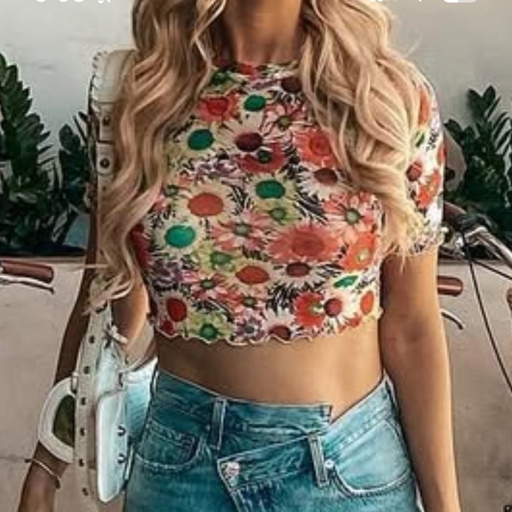 AFRM Vibrant Floral Top